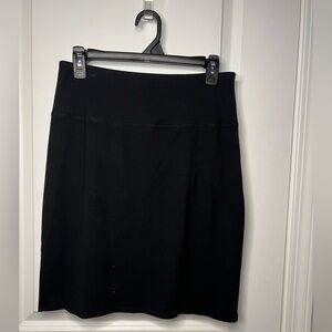 J. Jill Wearever Collection Black Smooth Stretch Pencil Skirt Sz XS Casual
